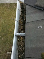 Denver Gutter Cleaning - Clogged Rain Gutter and Downspout BEFORE
